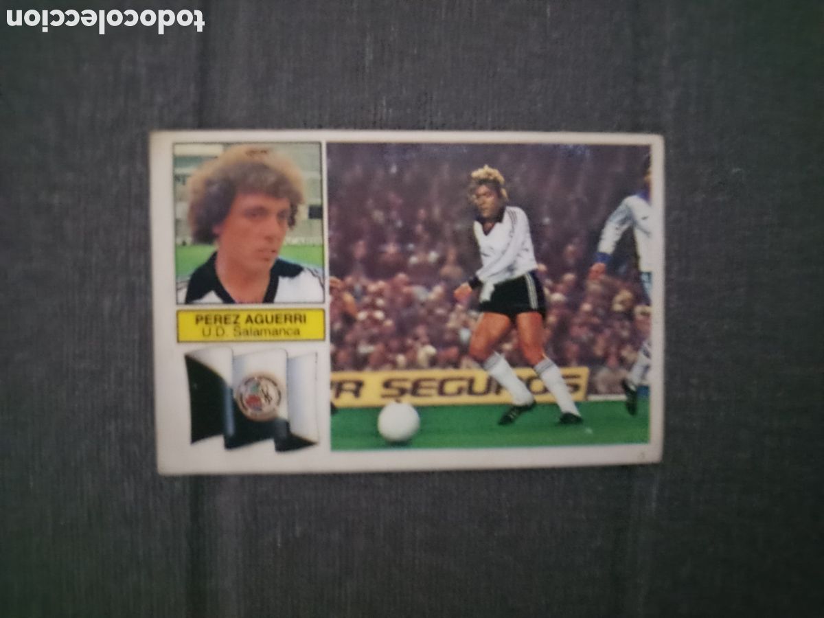 Cromos de F&uacute;tbol: ❇️ CROMO STICKER P&Eacute;REZ AGUERRI SALAMANCA FICHAJE 12 1982 1983 82 83 EDICIONES ESTE DESPEGADO ❇️