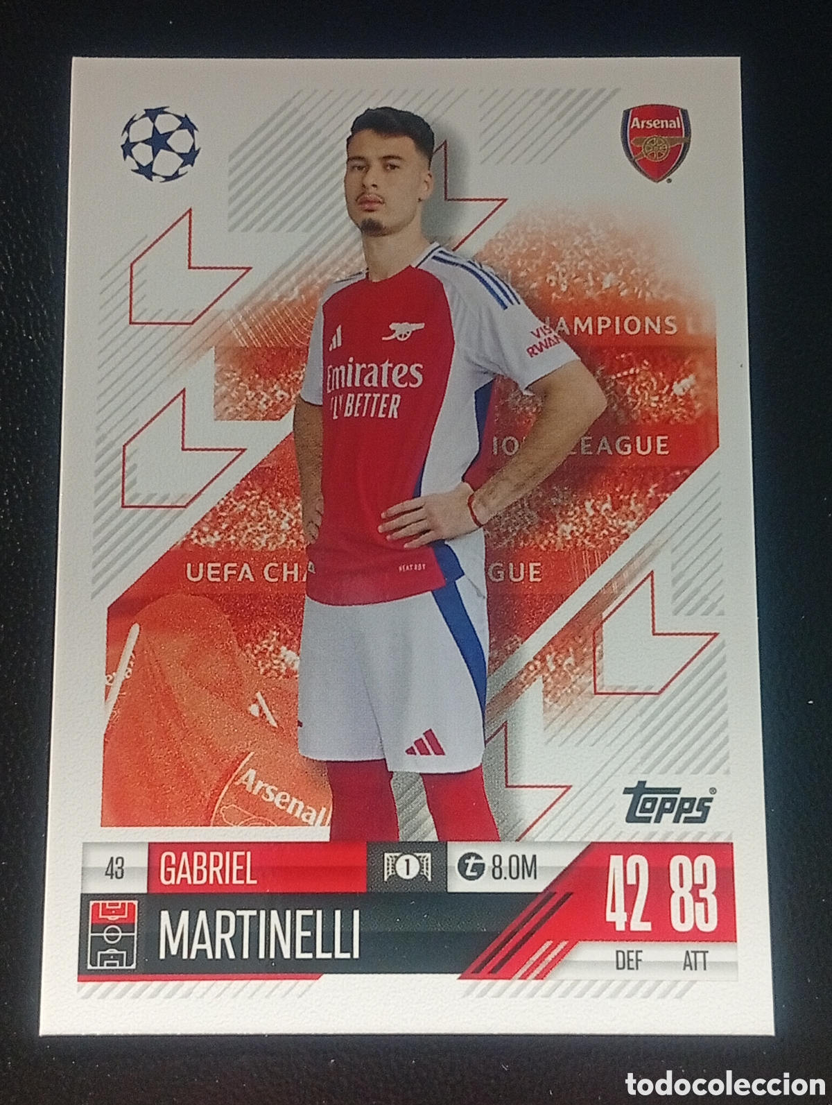 Football Stickers: 43 MARTINELLI ARSENAL TOPPS MATCH ATTAX 2024 2025 24 25 CROMOS CARDS PANINI MEGACRACKS