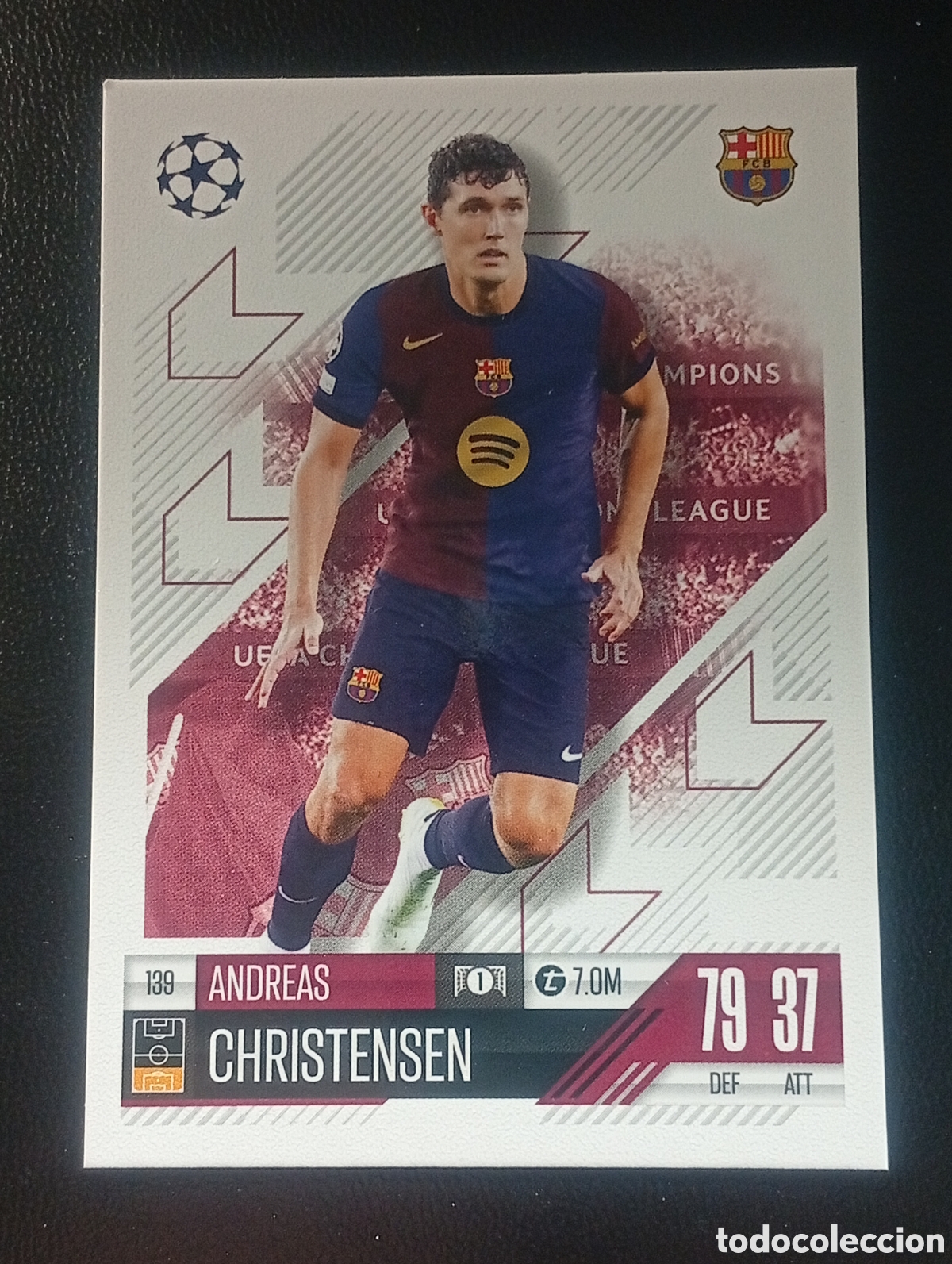 Figurine di Calcio: 139 CHRISTENSEN BARCELONA TOPPS MATCH ATTAX 2024 2025 24 25 CROMOS CARDS MEGACRACKS