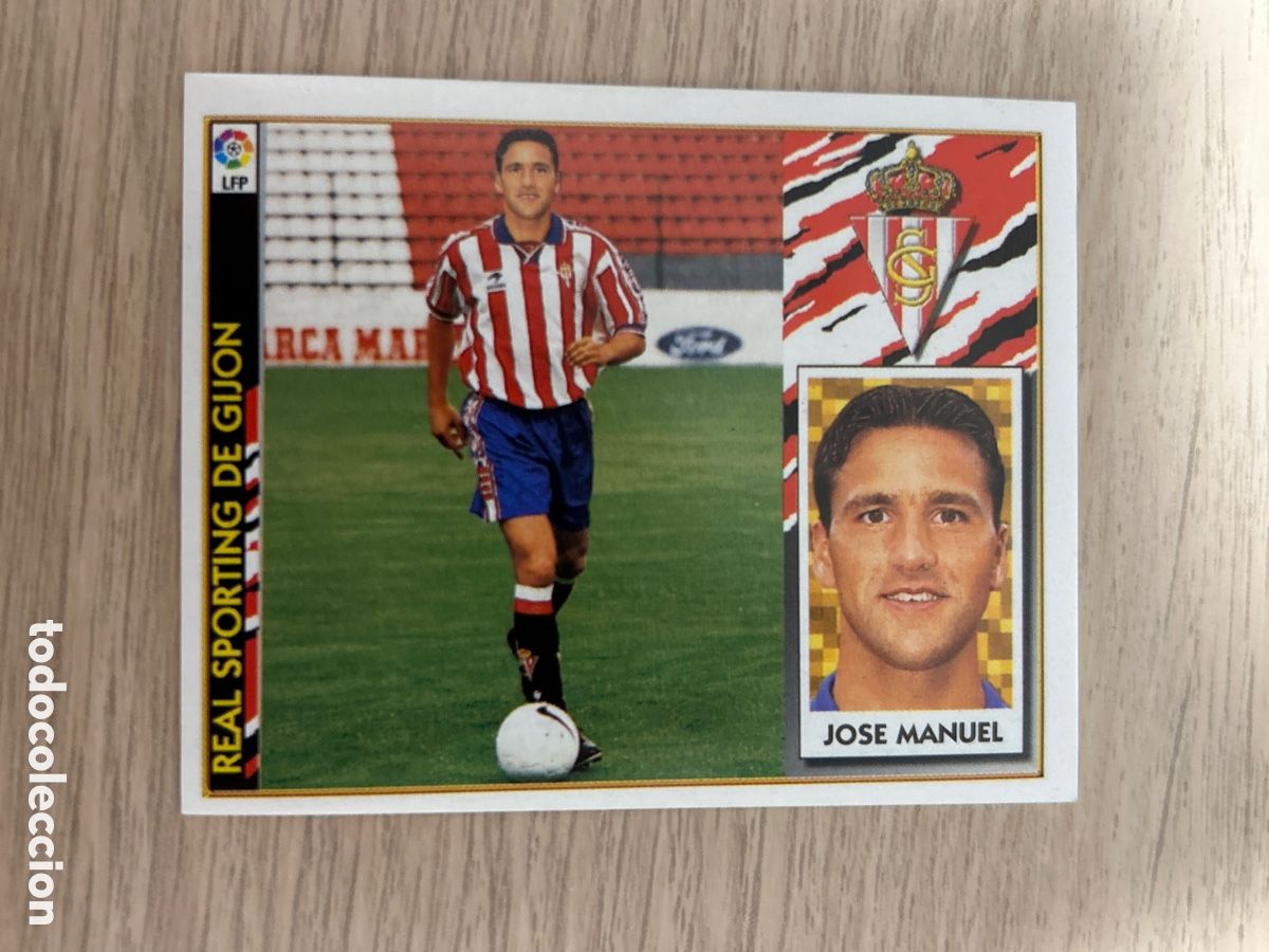 Cromos de Futebol: JOS&Eacute; MANUEL SPORTING GIJ&Oacute;N COLOCA LIGA ESTE 1997 1998 97 98 NUNCA PEGADO SIN PEGAR