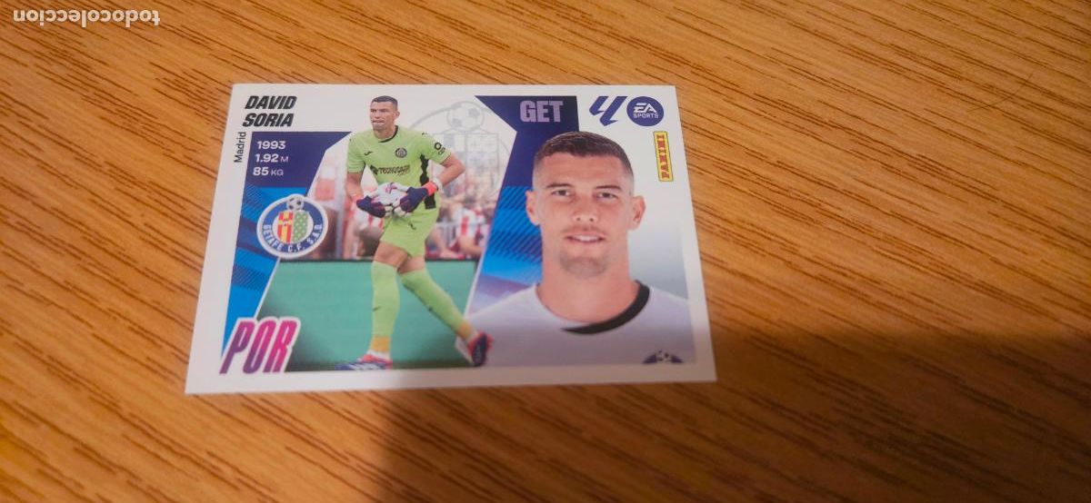 Cromos de f&uacute;tbol: soria 3 getafe este 2025 2026 25 26 sin pegar