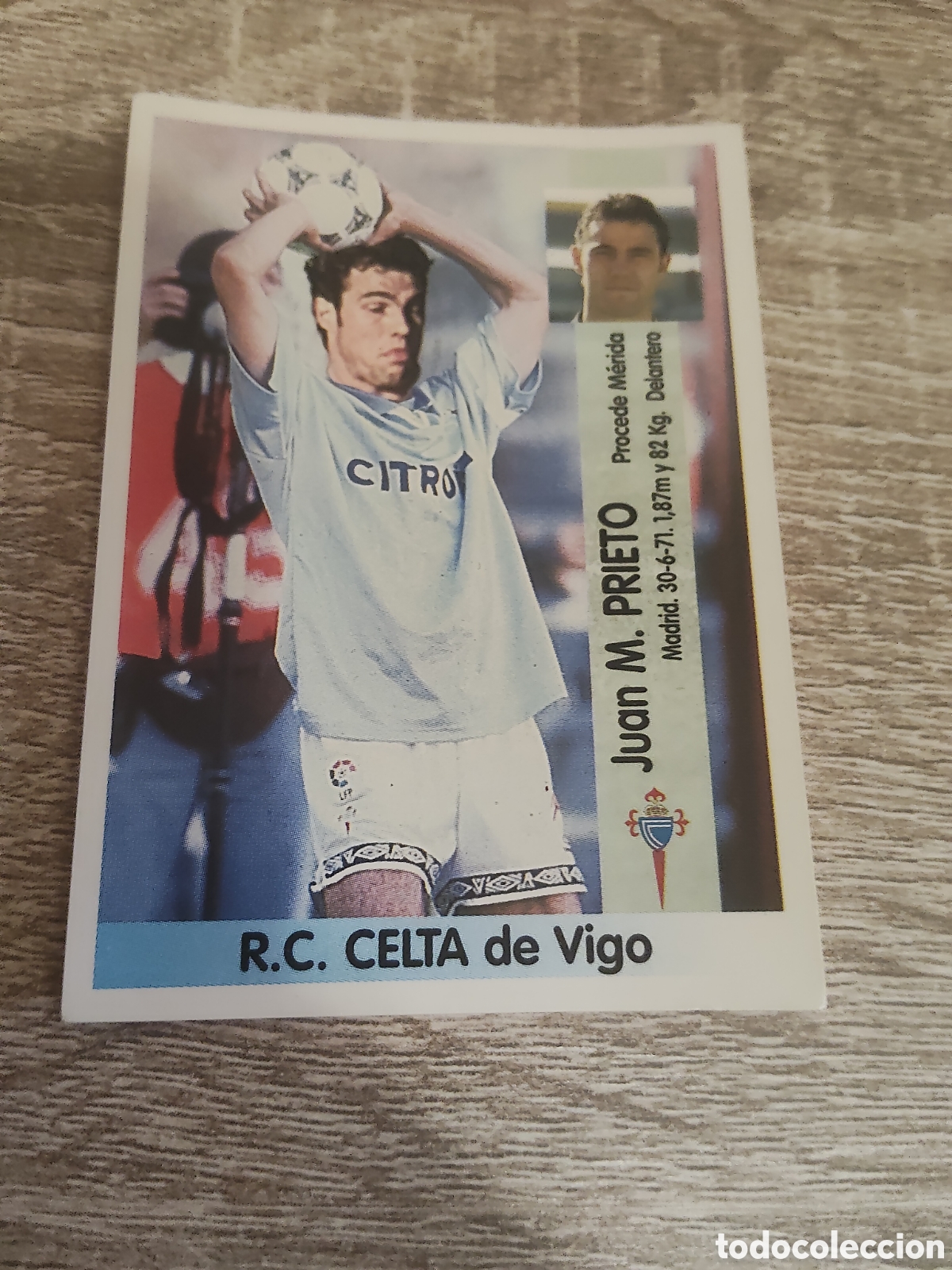 Cromos de F&uacute;tbol: Panini liga 1996 1997 96 97 fichaje 364 Prieto Celta de Vigo