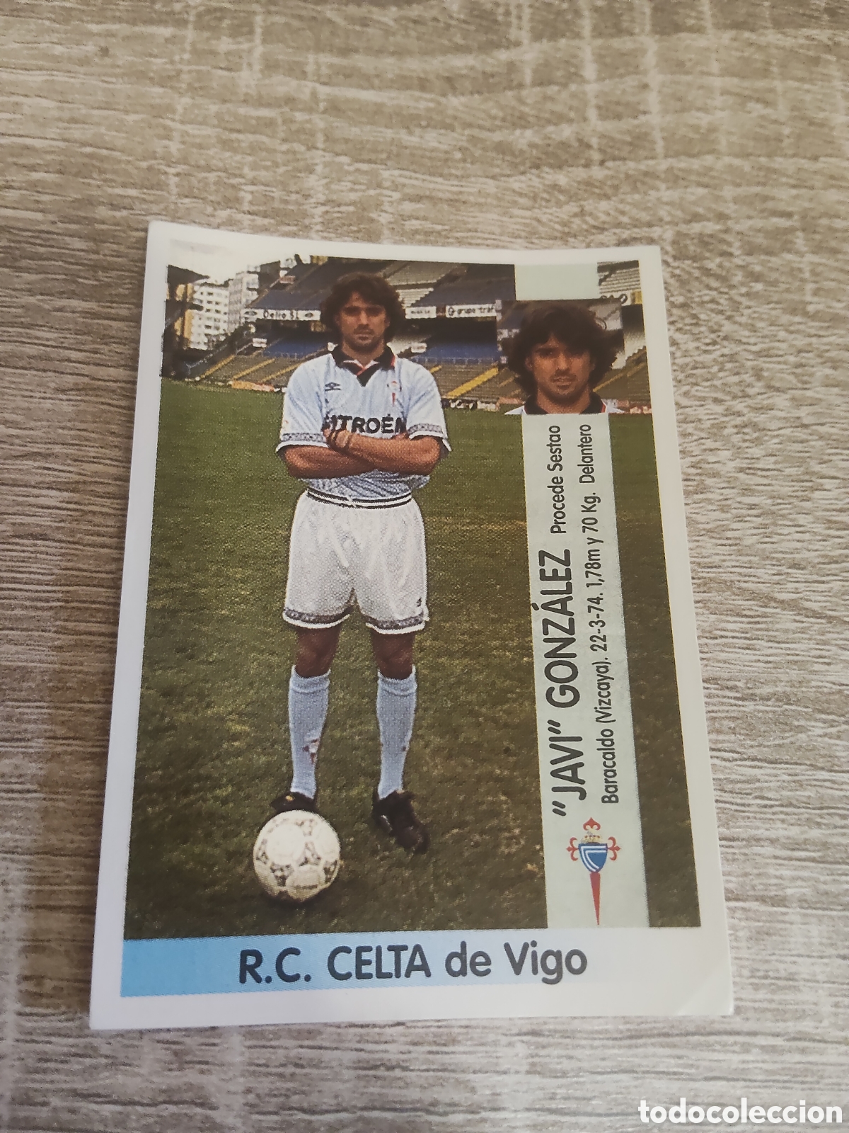 Cromos de F&uacute;tbol: Panini liga 1996 1997 96 97 fichaje 367 Javi Gonz&aacute;lez Celta de Vigo
