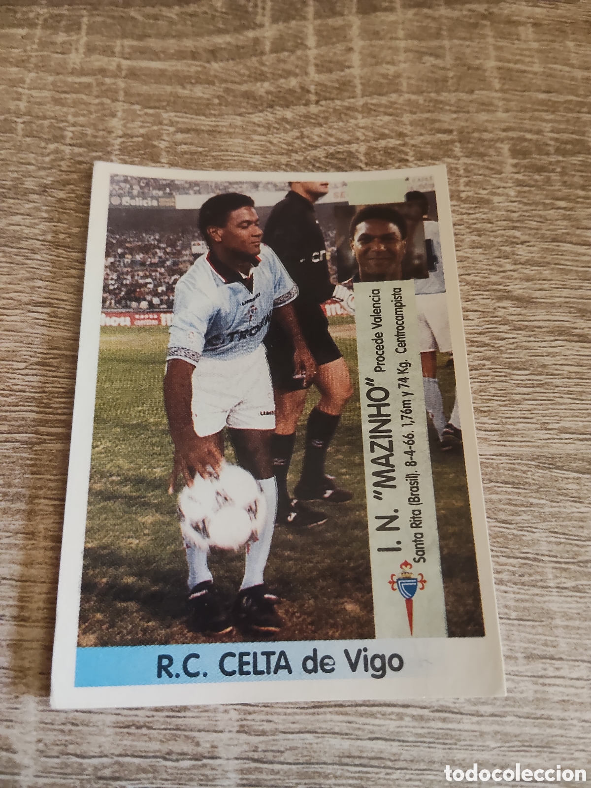 Cromos de F&uacute;tbol: Panini liga 1996 1997 96 97 fichaje 378 Mazinho Celta de Vigo