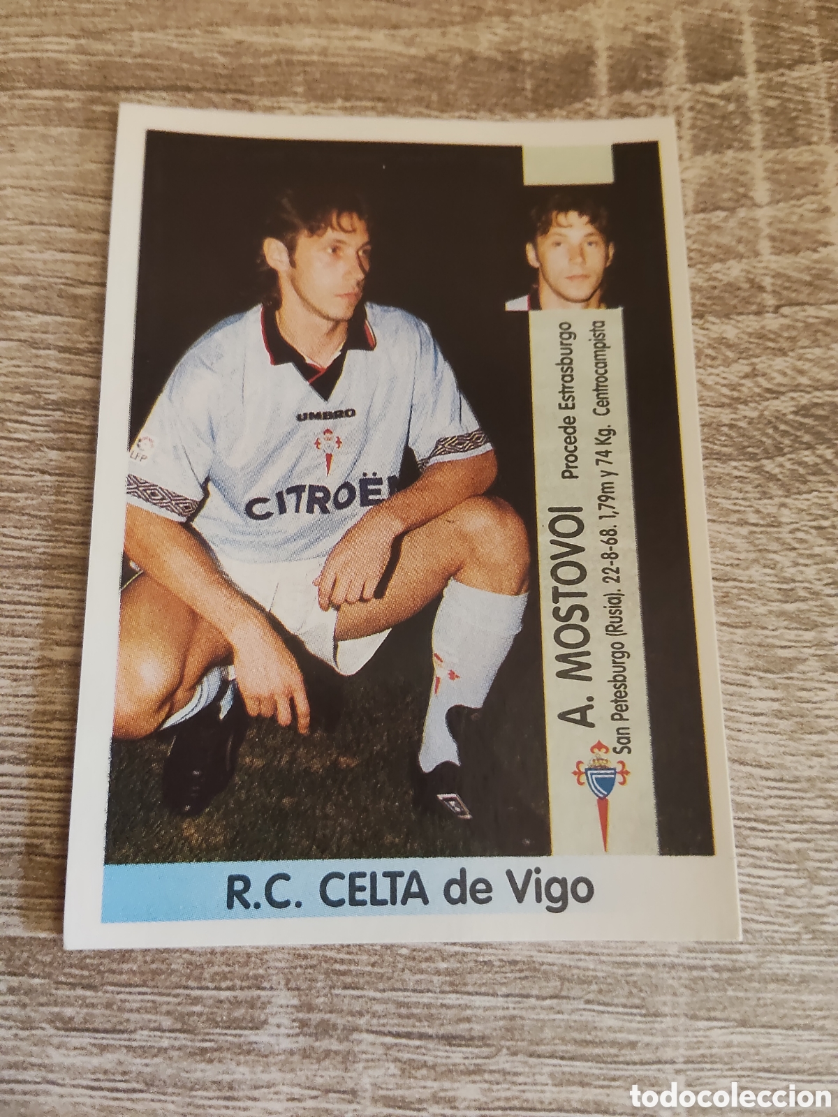 Cromos de F&uacute;tbol: Panini liga 1996 1997 96 97 fichaje 394 Mostovoi Celta de Vigo