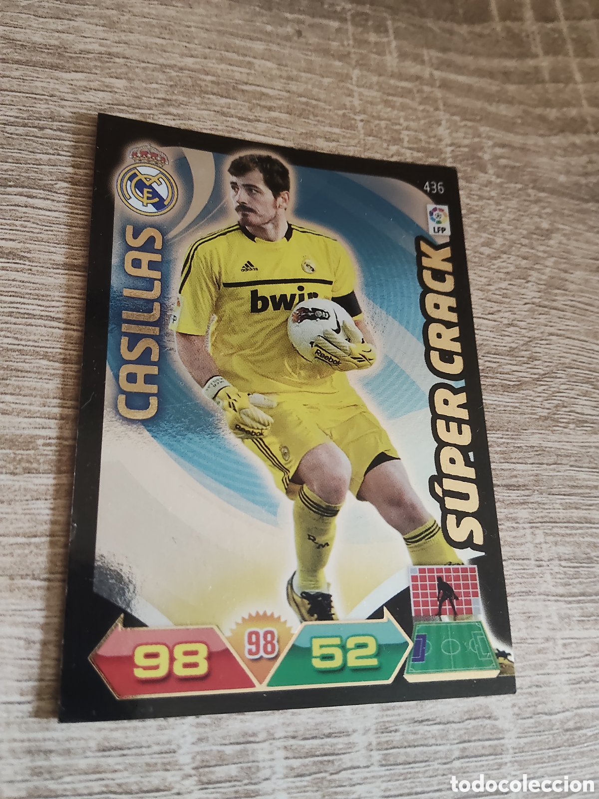 Cromos de F&uacute;tbol: Panini Adrenalyn liga 2011 2012 11 12 436 Casillas supercrack