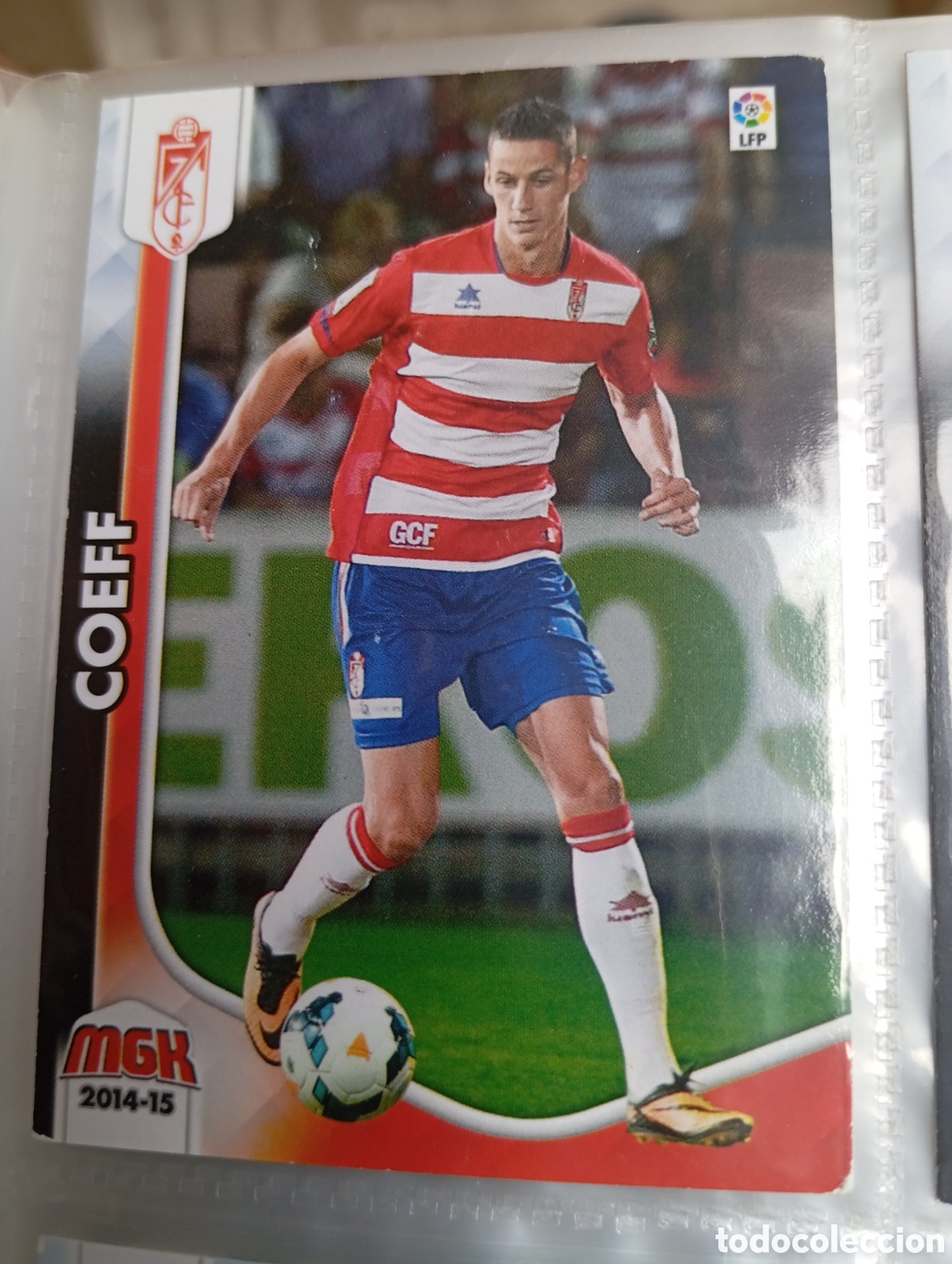 Fu&szlig;ball-Sticker: Coeff Granada CF Ficha Cromo de futbol Megacracks 2014-2015 Liga BBVA MGK 14-15 Panini