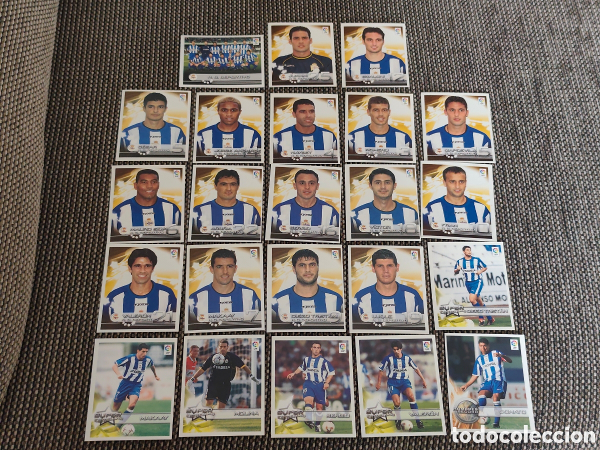 Cromos de Futebol: COMPLETO 23 CROMOS DEPORTIVO SUPERLIGA ESTRELLAS 2002 2003 #2