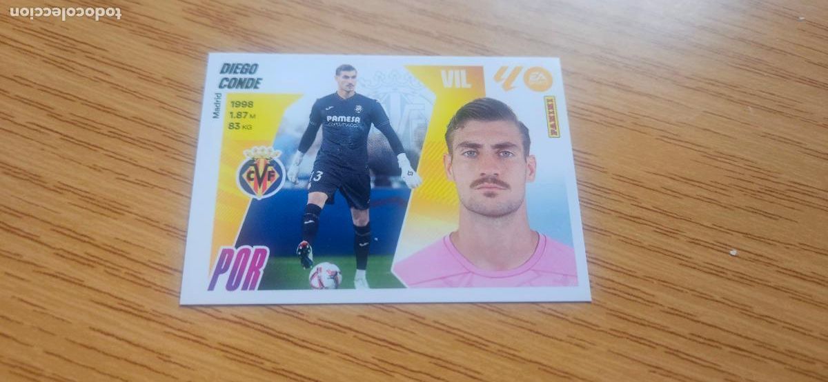 Cromos de F&uacute;tbol: diego conde 4 villarreal liga este 2025 2026 25 26 sin pegar