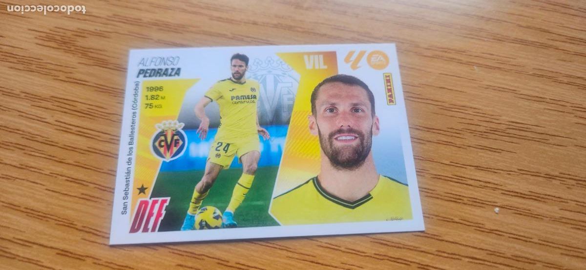 Cromos de F&uacute;tbol: pedraza 10 villarreal liga este 2025 2026 25 26 sin pegar