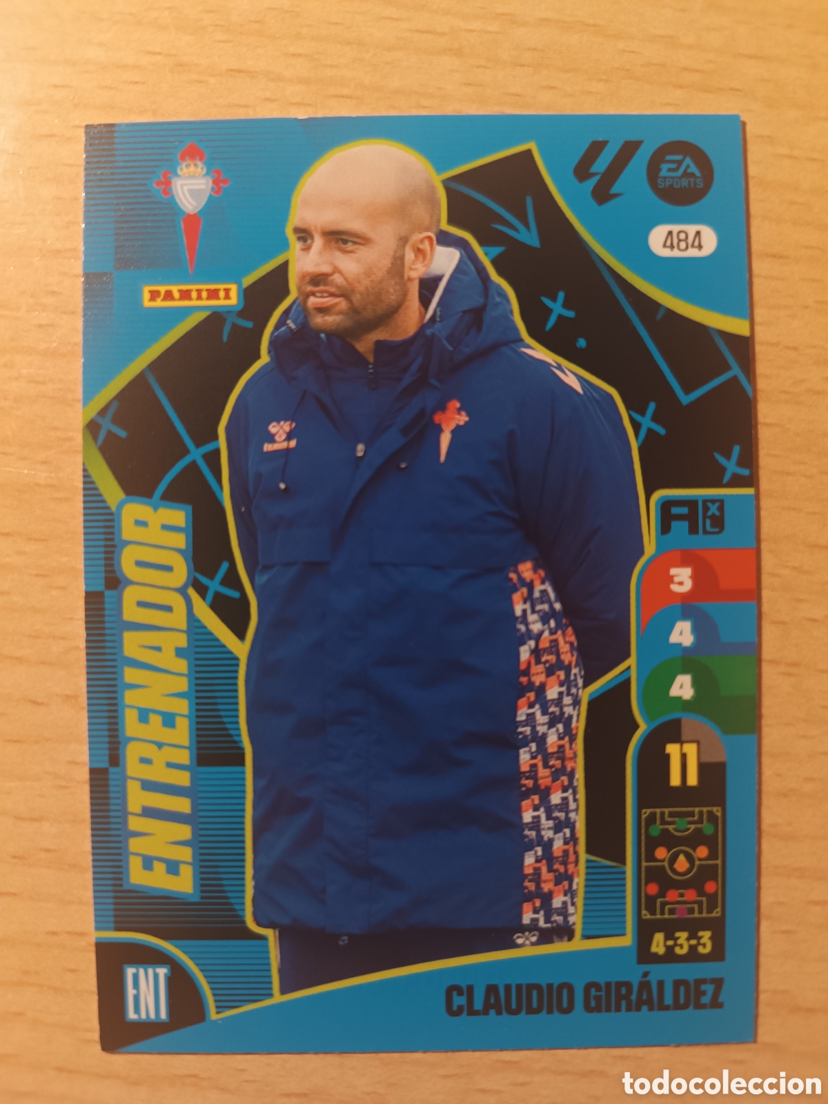 Cromos de F&uacute;tbol: 484 CLAUDIO GIRALDEZ ENTRENADOR CELTA DE VIGO ADRENALYN 2024 2025 PANINI 24 25