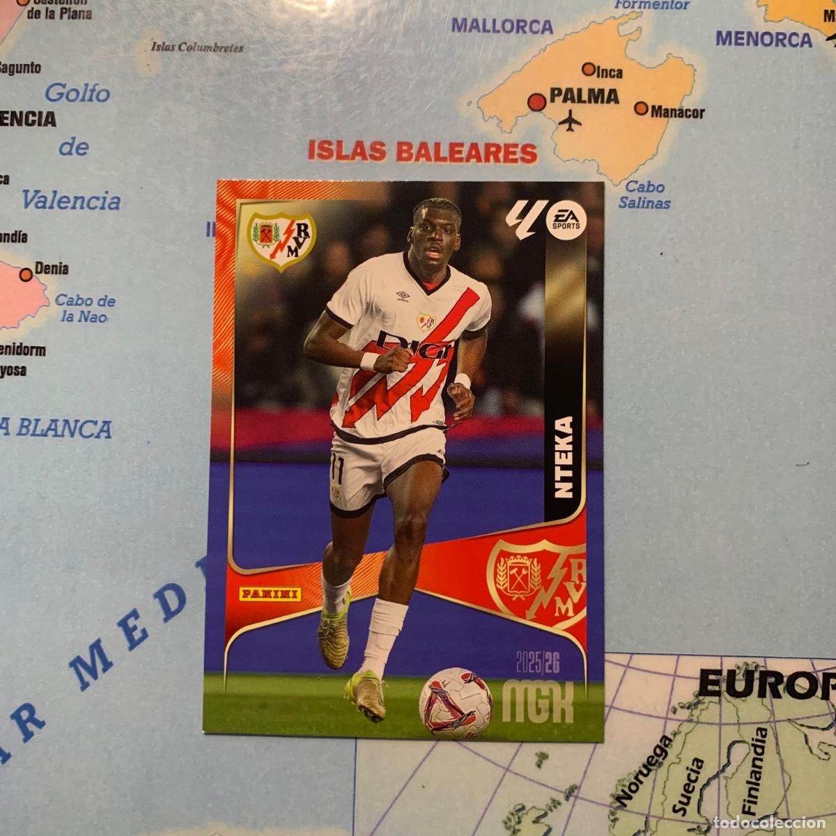 Cromos de F&uacute;tbol: Nteka n&uacute;mero 302 del rayo Vallecano megacracks 25-26 2025-2026