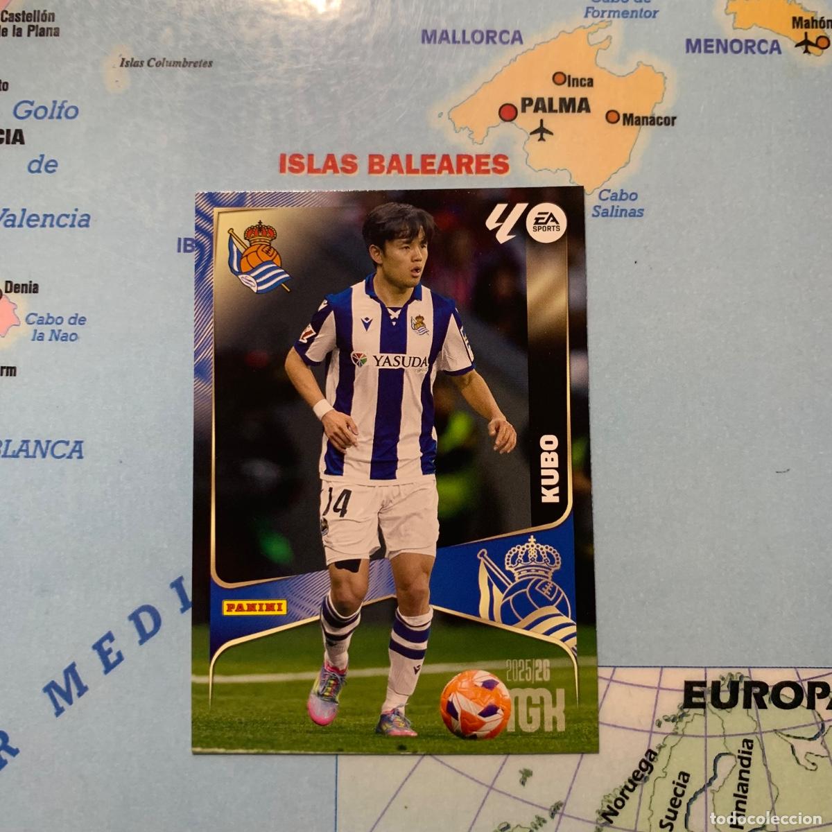 Figurine di Calcio: Kubo n&uacute;mero 320 de la Real Sociedad megacracks 25-26 2025-2026
