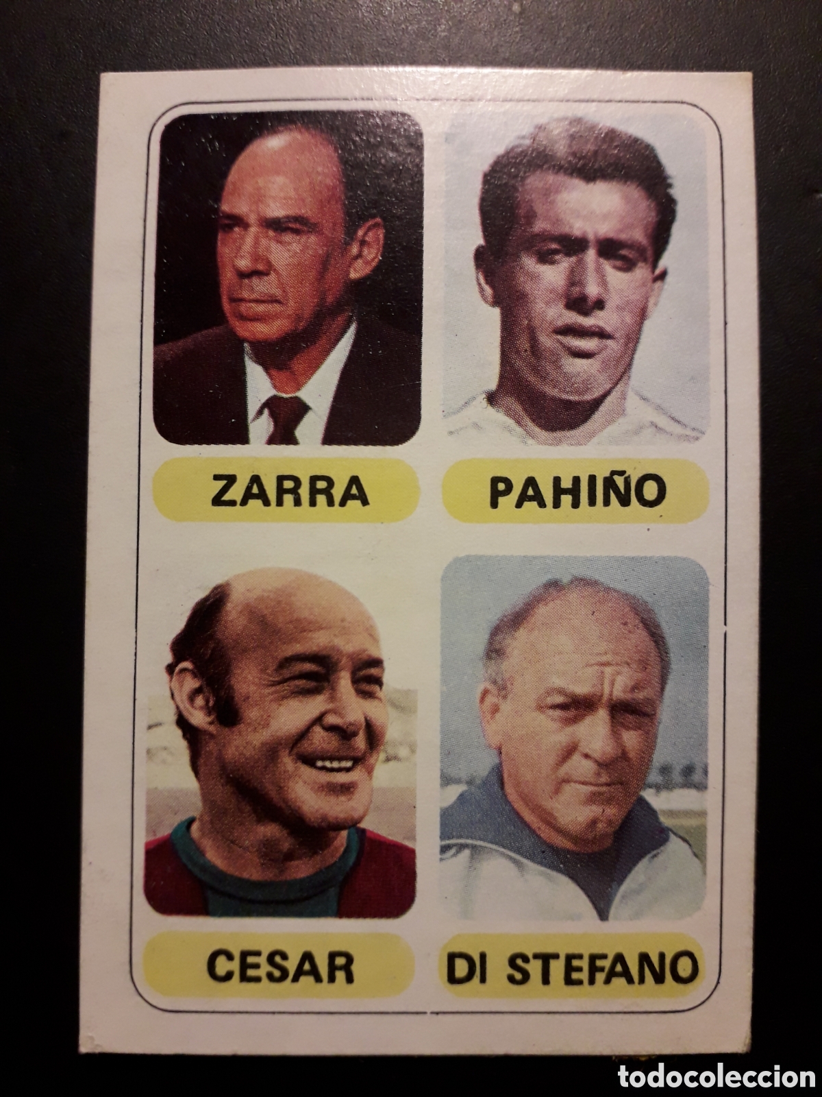 Figurine di Calcio: PICHICHIS PAHI&Ntilde;O, ZARRA, DI STEFANO Y C&Eacute;SAR PACOSA 2 77 78 1977 1978 DESPEGADO PEDIDO M&Iacute;NIMO 3&euro;