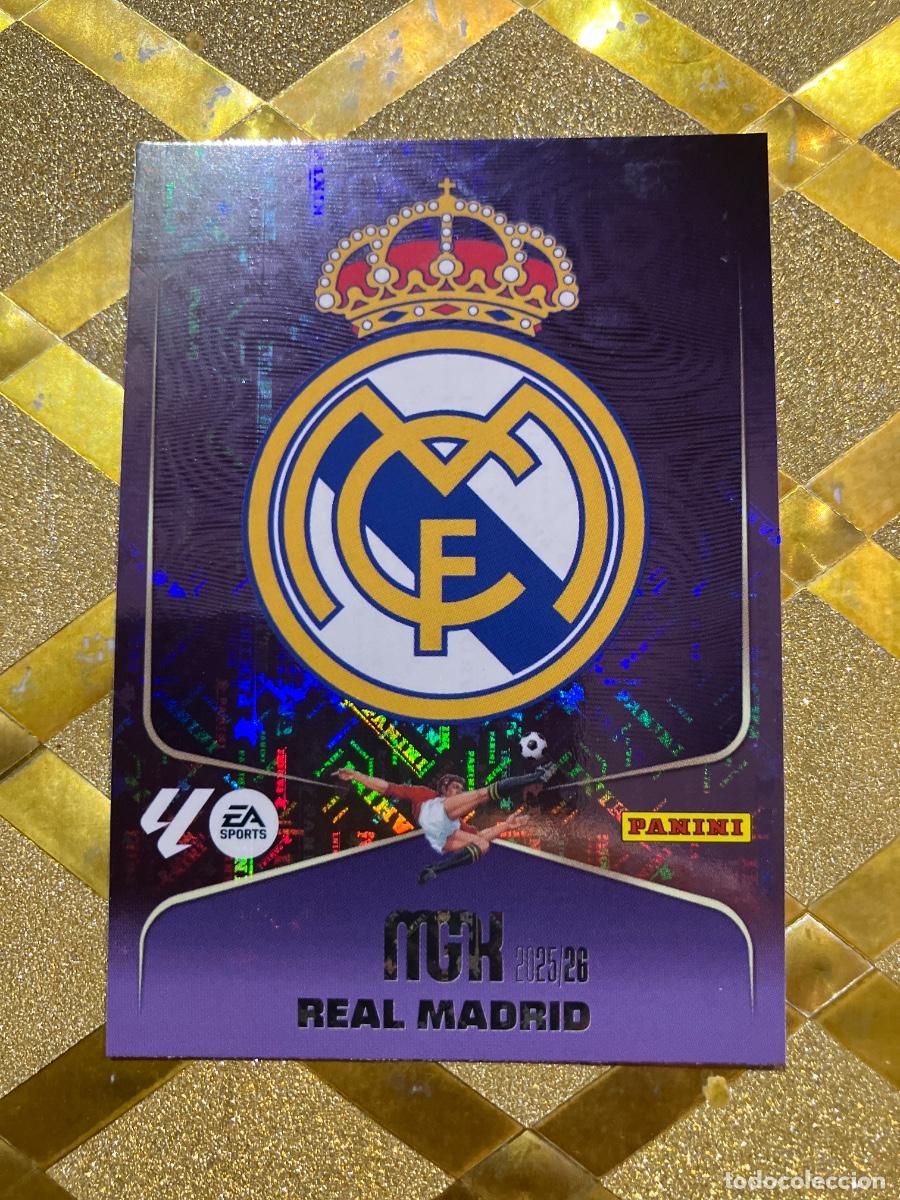 Cartes &agrave; collectionner de Football: CROMO DE FUTBOL NUMERO 217 ESCUDO DEL REAL MADRID MEGACRACKS 2025 2026 MGK PANINI !