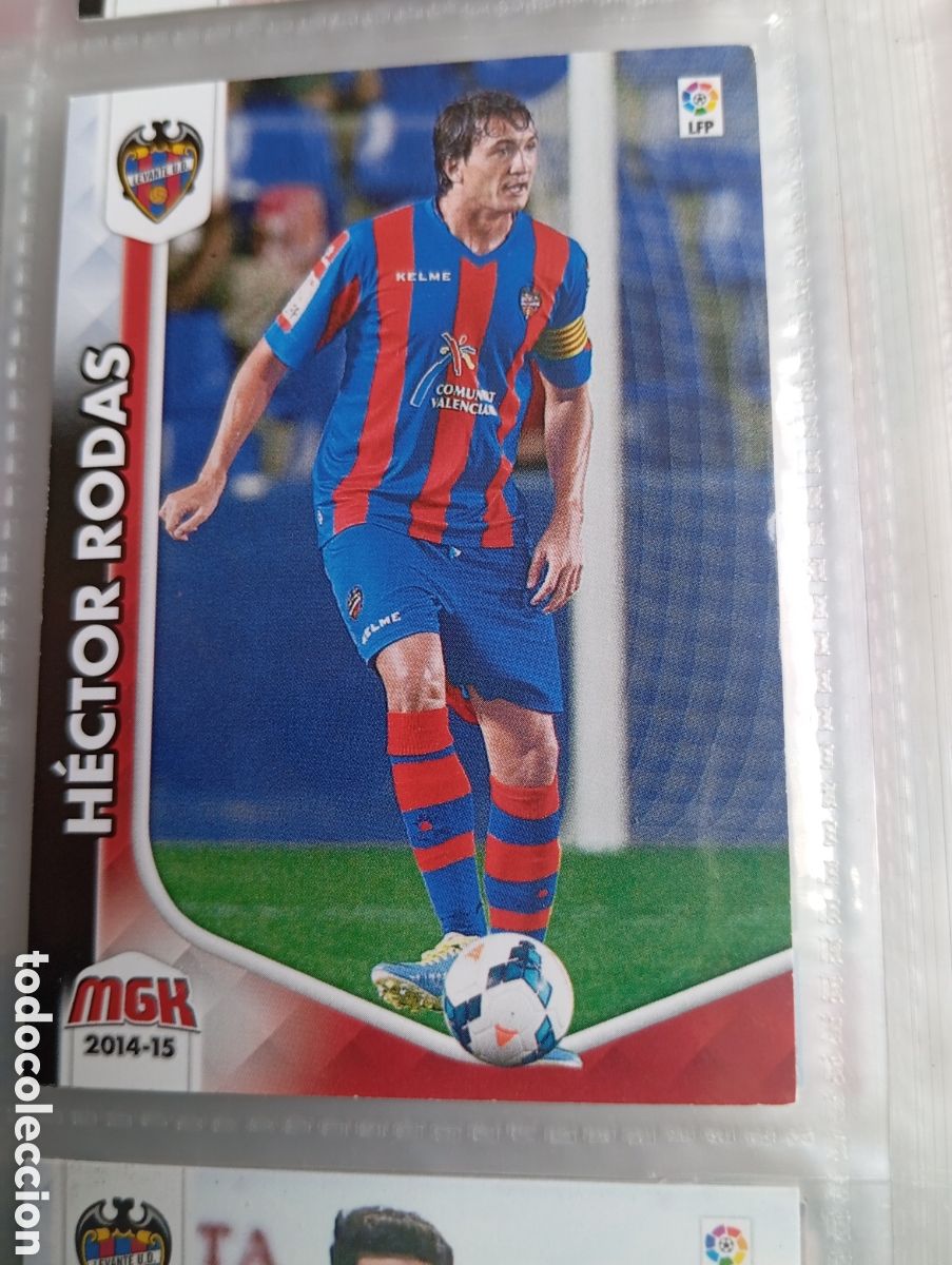 Fu&szlig;ball-Sticker: Hector Rodas Levante UD Ficha Cromo de futbol Megacracks 2014-2015 Liga BBVA MGK 14-15 Panini