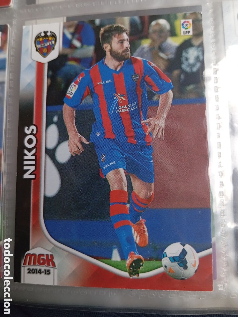 Cromos de Futebol: Nikos Levante UD Ficha Cromo de futbol Megacracks 2014-2015 Liga BBVA MGK 14-15 Panini