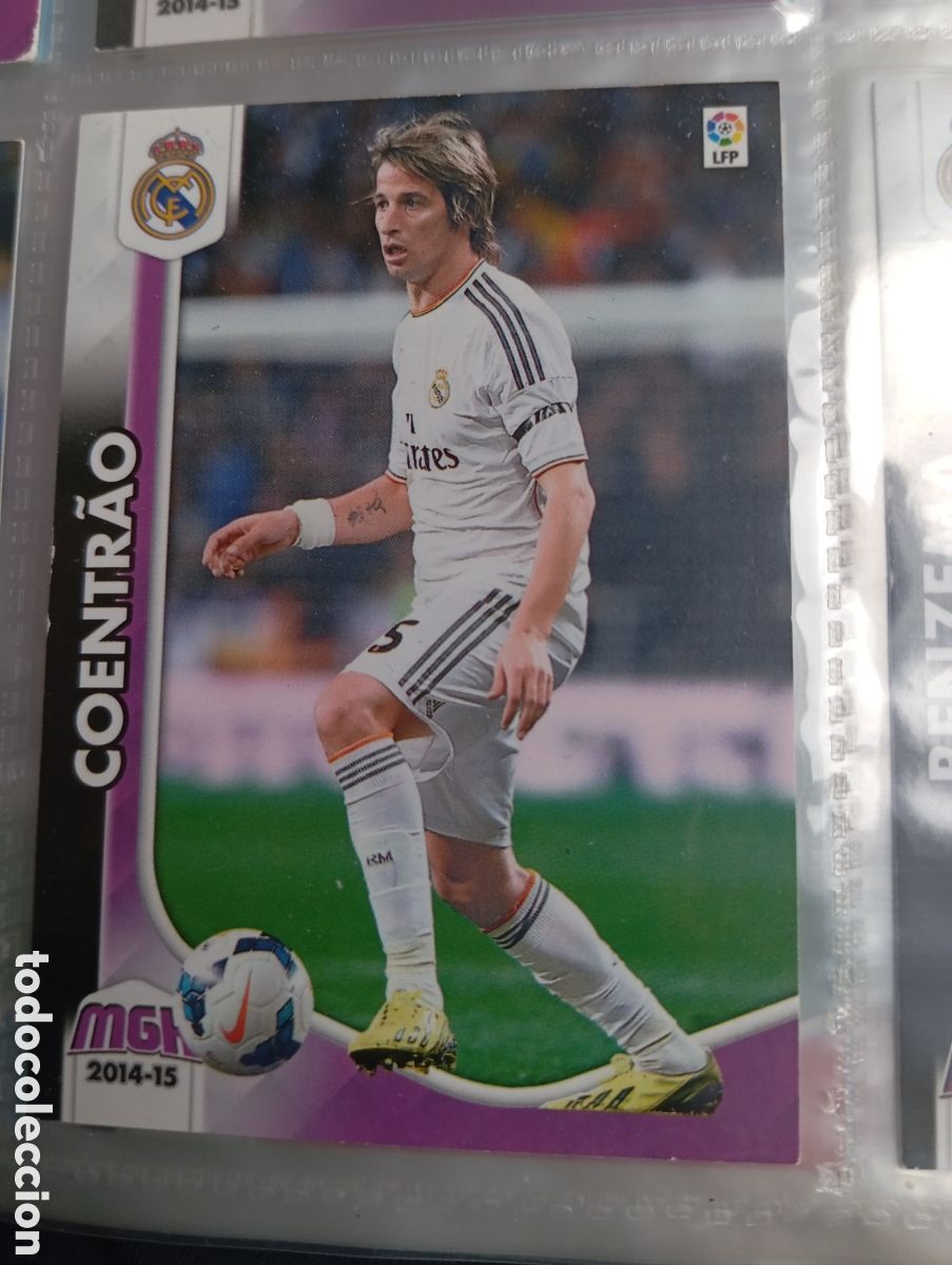 Cromos de Futebol: Coentrao Real Madrid Ficha Cromo de futbol Megacracks 2014-2015 Liga BBVA MGK 14-15 Panini
