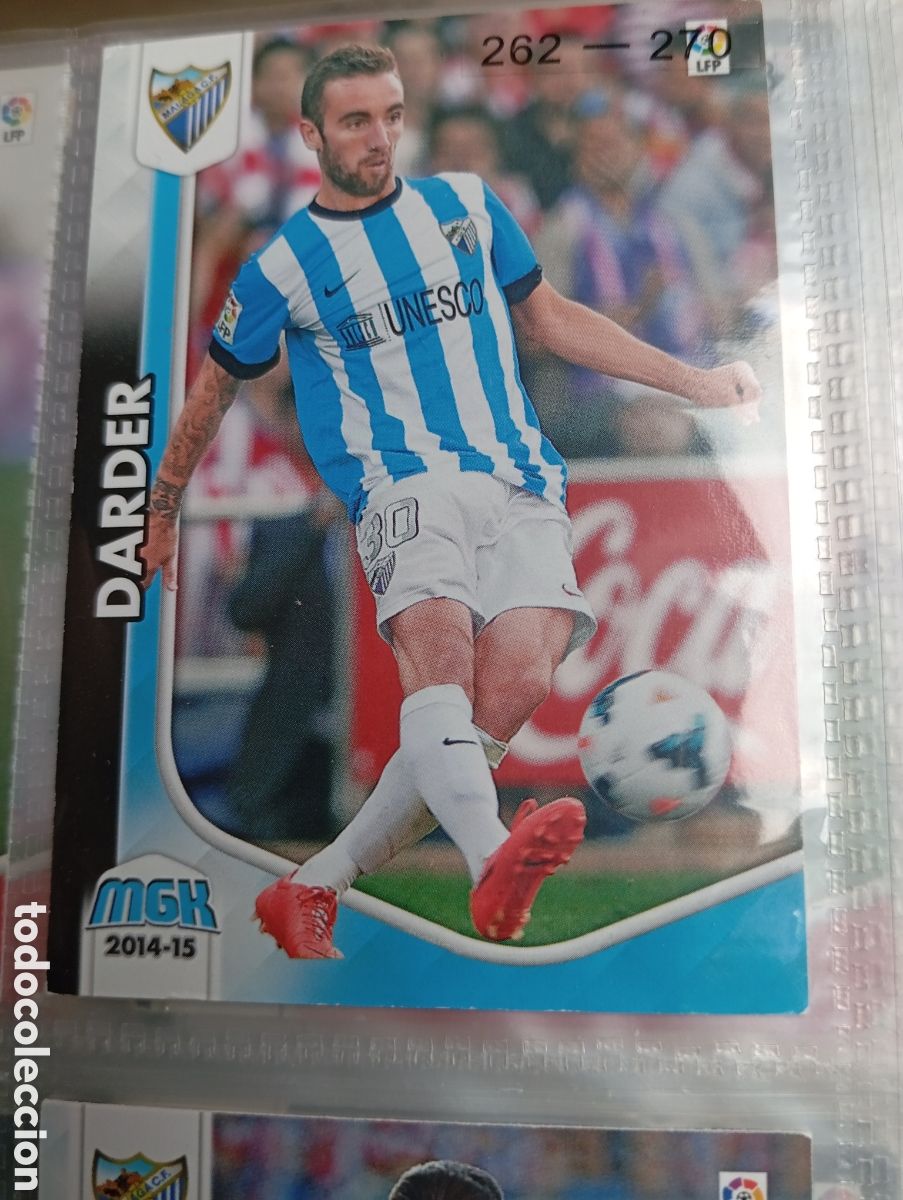 Fu&szlig;ball-Sticker: Darder Malaga CF Ficha Cromo de futbol Megacracks 2014-2015 Liga BBVA MGK 14-15 Panini