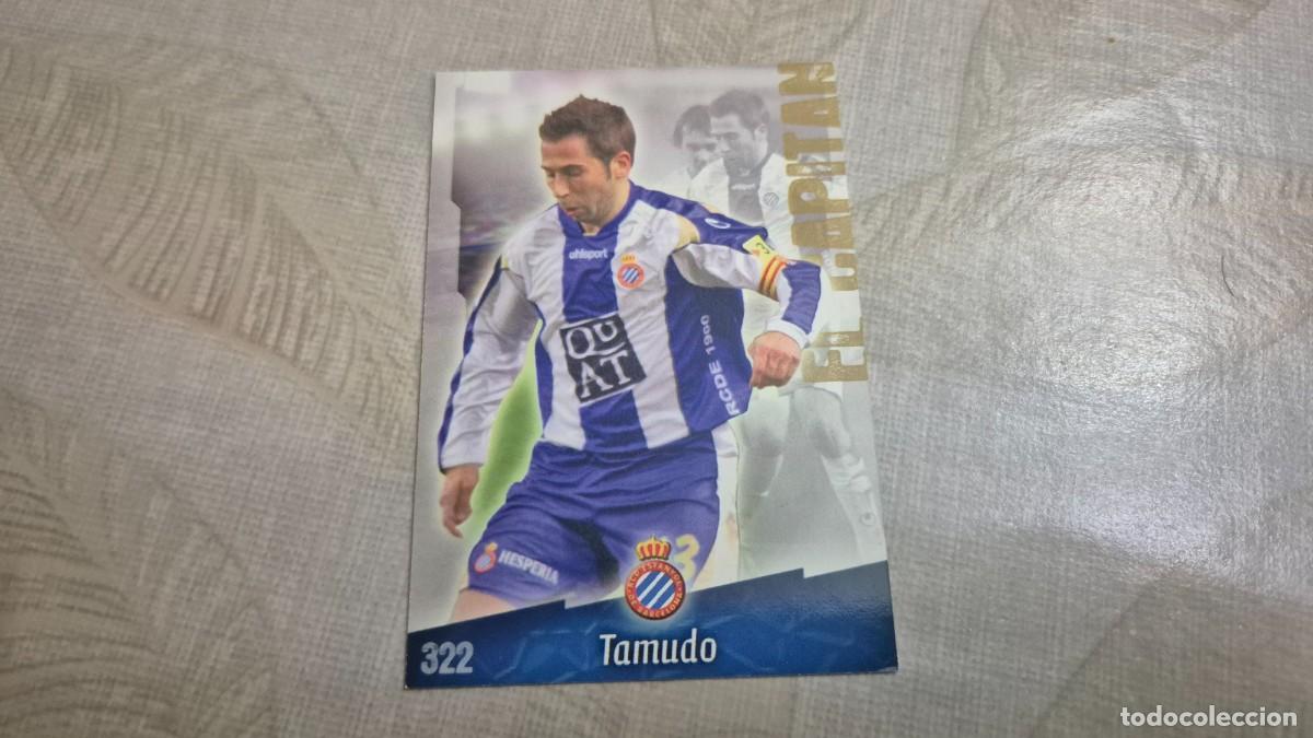 Figurine di Calcio: MUNDICROMO LAS FICHAS DE LA LIGA 2009 N&ordm; 322 TAMUDO EL CAPITAN MATE PUNTAS CUADRADAS