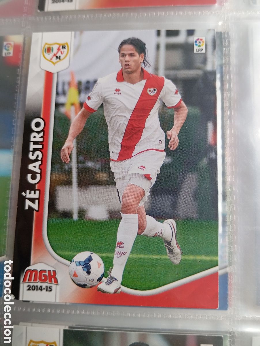 Cromos de F&uacute;tbol: Ze Castro Rayo Vallecano Ficha Cromo de futbol Megacracks 2014-2015 Liga BBVA MGK 14-15 Panini
