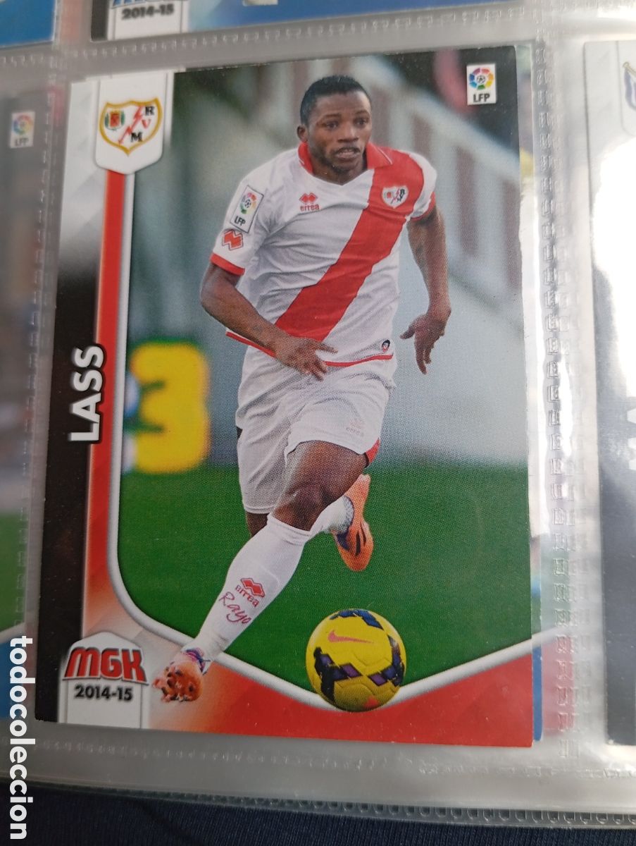 Cromos de F&uacute;tbol: Lass Rayo Vallecano Ficha Cromo de futbol Megacracks 2014-2015 Liga BBVA MGK 14-15 Panini