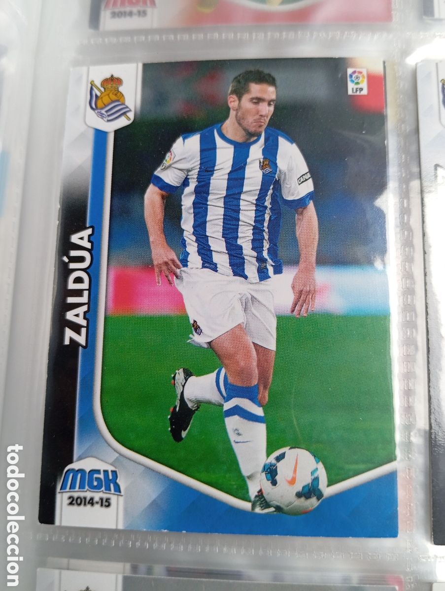 Cromos de Futebol: Zaldua Real Sociedad Ficha Cromo de futbol Megacracks 2014-2015 Liga BBVA MGK 14-15 Panini