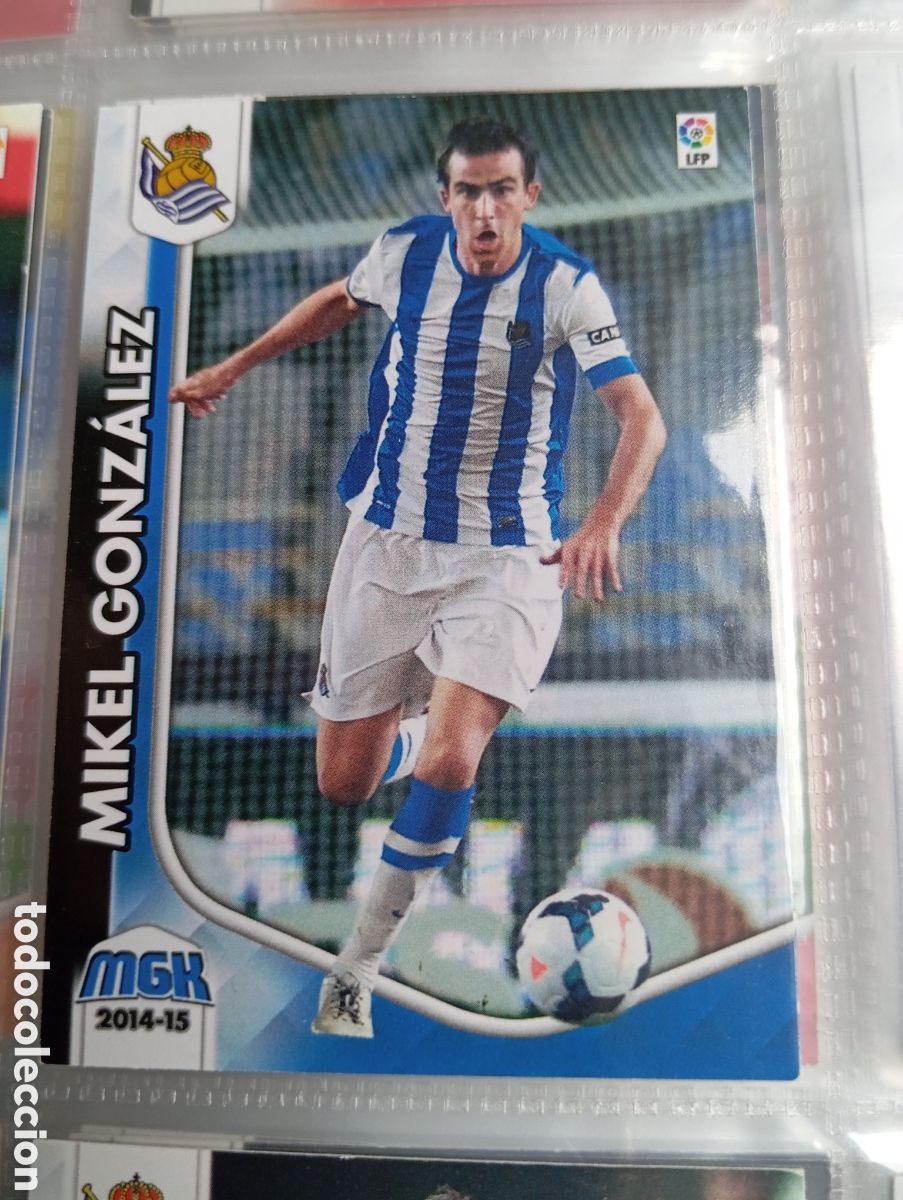 Cromos de Futebol: Mikel Gonzalez Real Sociedad Ficha Cromo de futbol Megacracks 2014-2015 Liga BBVA MGK 14-15 Panini