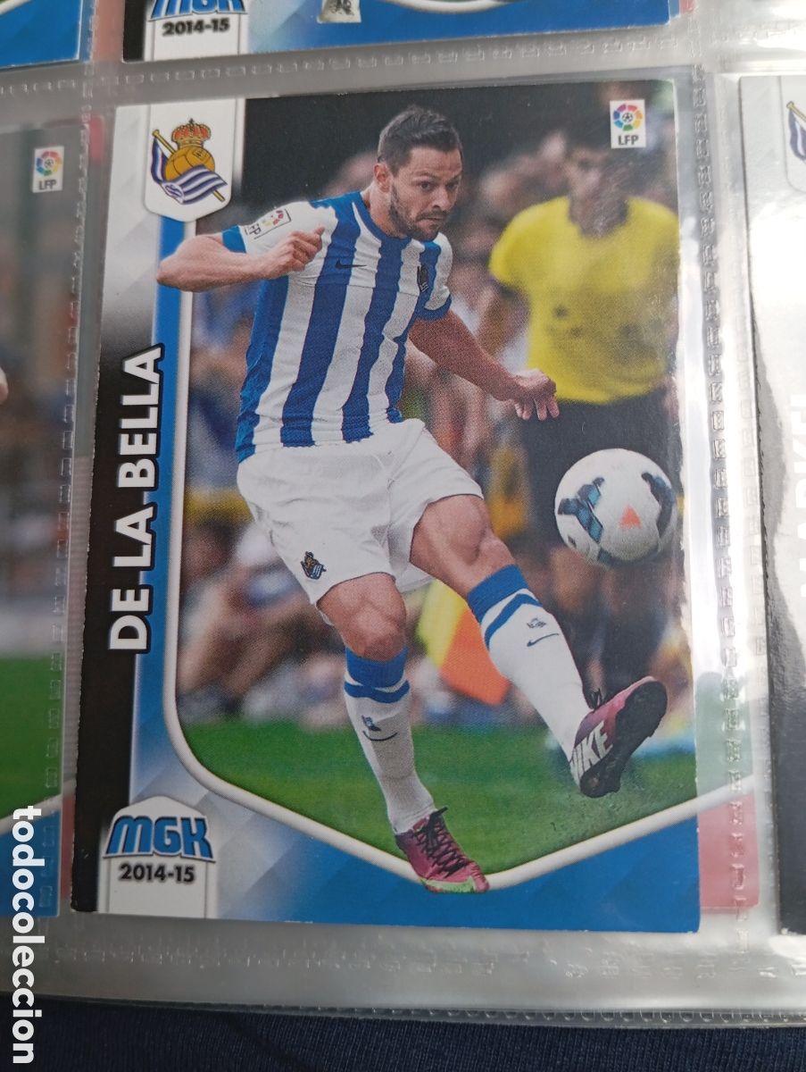 Fu&szlig;ball-Sticker: De La Bella Real Sociedad Ficha Cromo de futbol Megacracks 2014-2015 Liga BBVA MGK 14-15 Panini