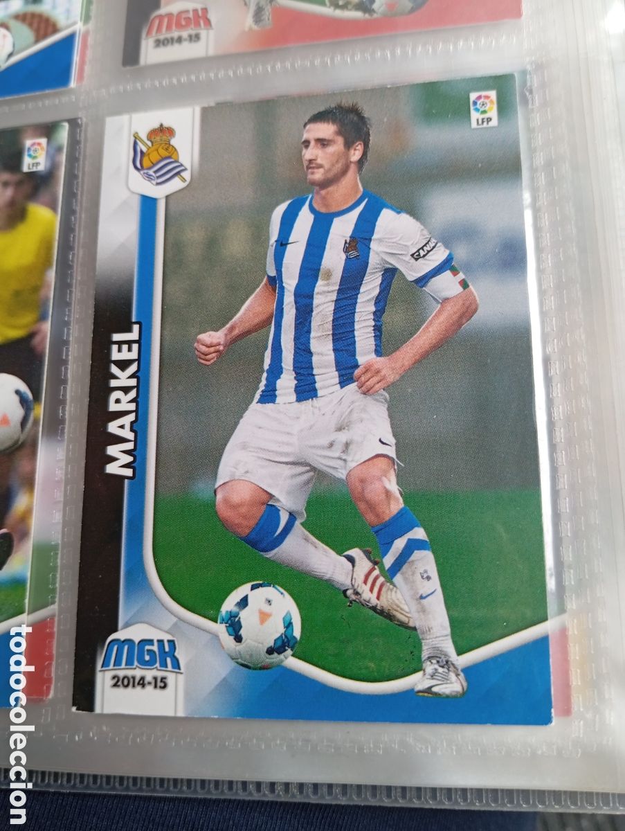 Cromos de Futebol: Markel Real Sociedad Ficha Cromo de futbol Megacracks 2014-2015 Liga BBVA MGK 14-15 Panini