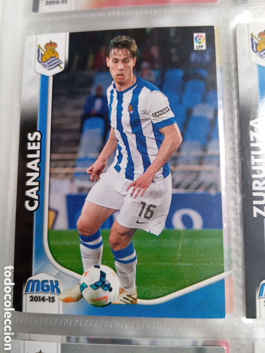 Fu&szlig;ball-Sticker: Canales Real Sociedad Ficha Cromo de futbol Megacracks 2014-2015 Liga BBVA MGK 14-15 Panini