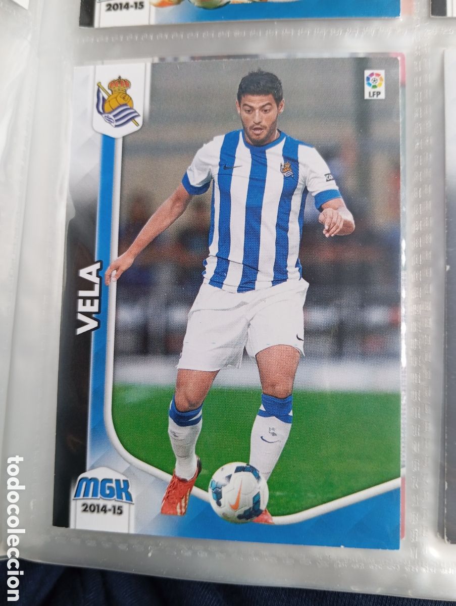 Cromos de Futebol: Vela Real Sociedad Ficha Cromo de futbol Megacracks 2014-2015 Liga BBVA MGK 14-15 Panini