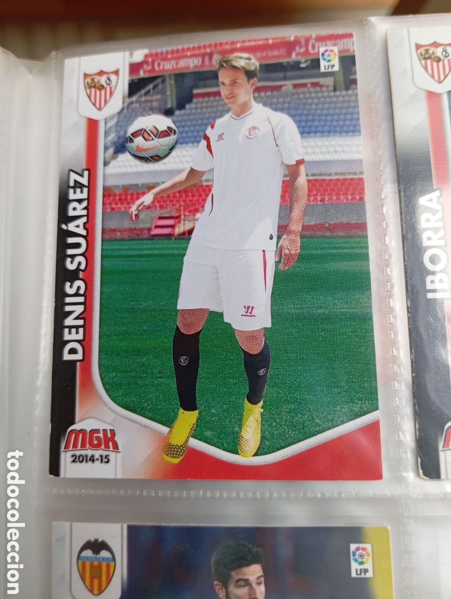 Fu&szlig;ball-Sticker: Denis Suarez Sevilla FC Ficha Cromo de futbol Megacracks 2014-2015 Liga BBVA MGK 14-15 Panini