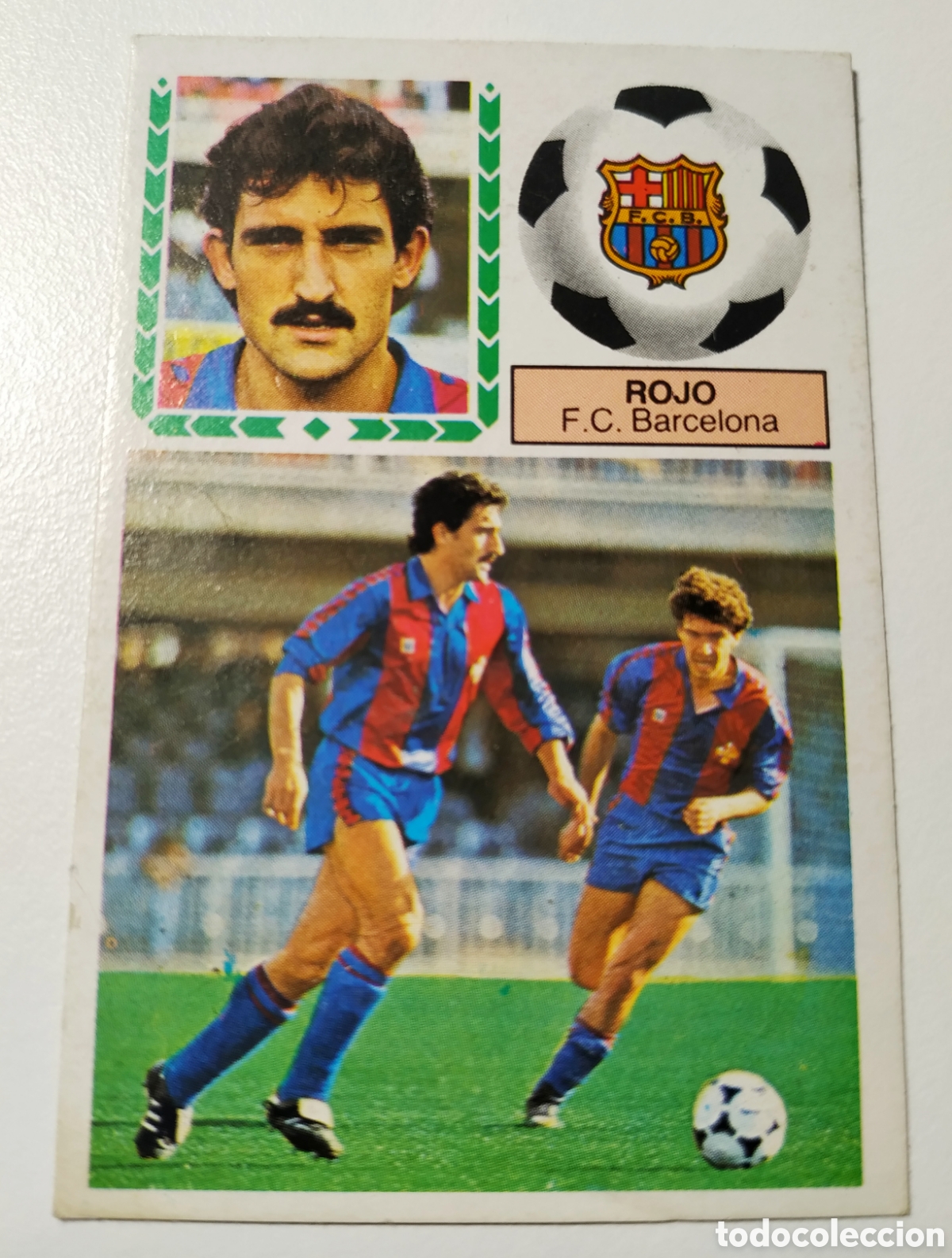 Fu&szlig;ball-Sticker: Rojo, fichaje 40 del F.C. Barcelona 83 84, ediciones ESTE