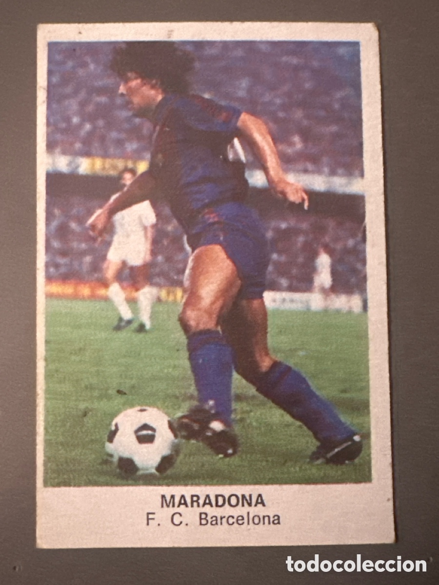 Cromos de F&uacute;tbol: CROMO LIGA CANO MARADONA BARCELONA F&Uacute;TBOL 84 CROPAN. DESPEGADO