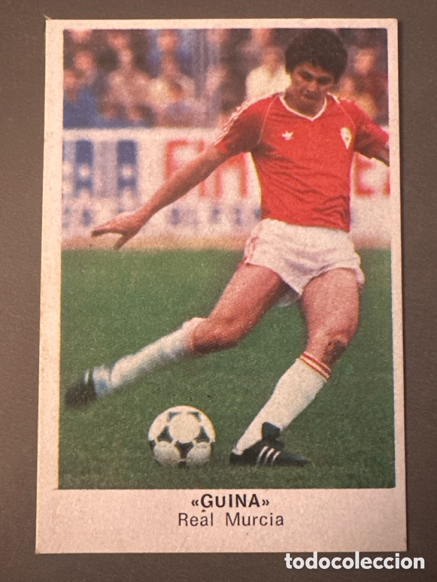 Cromos de f&uacute;tbol: CROMO LIGA CANO GUINA MURCIA F&Uacute;TBOL 84 CROPAN. DESPEGADO