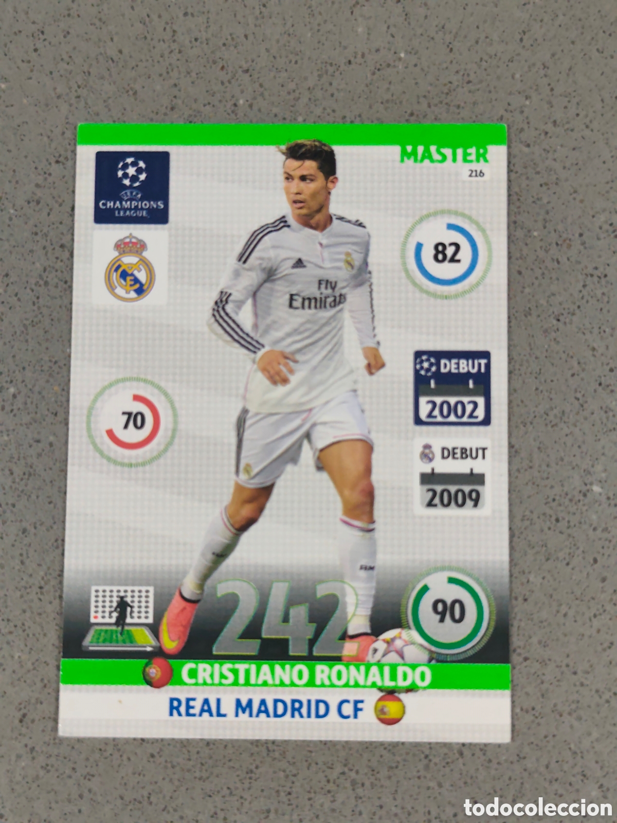 Cromos de F&uacute;tbol: 216 MASTER CRISTIANO RONALDO REAL MADRID ADRENALYN CHAMPIONS LEAGUE 2014 2015 #5