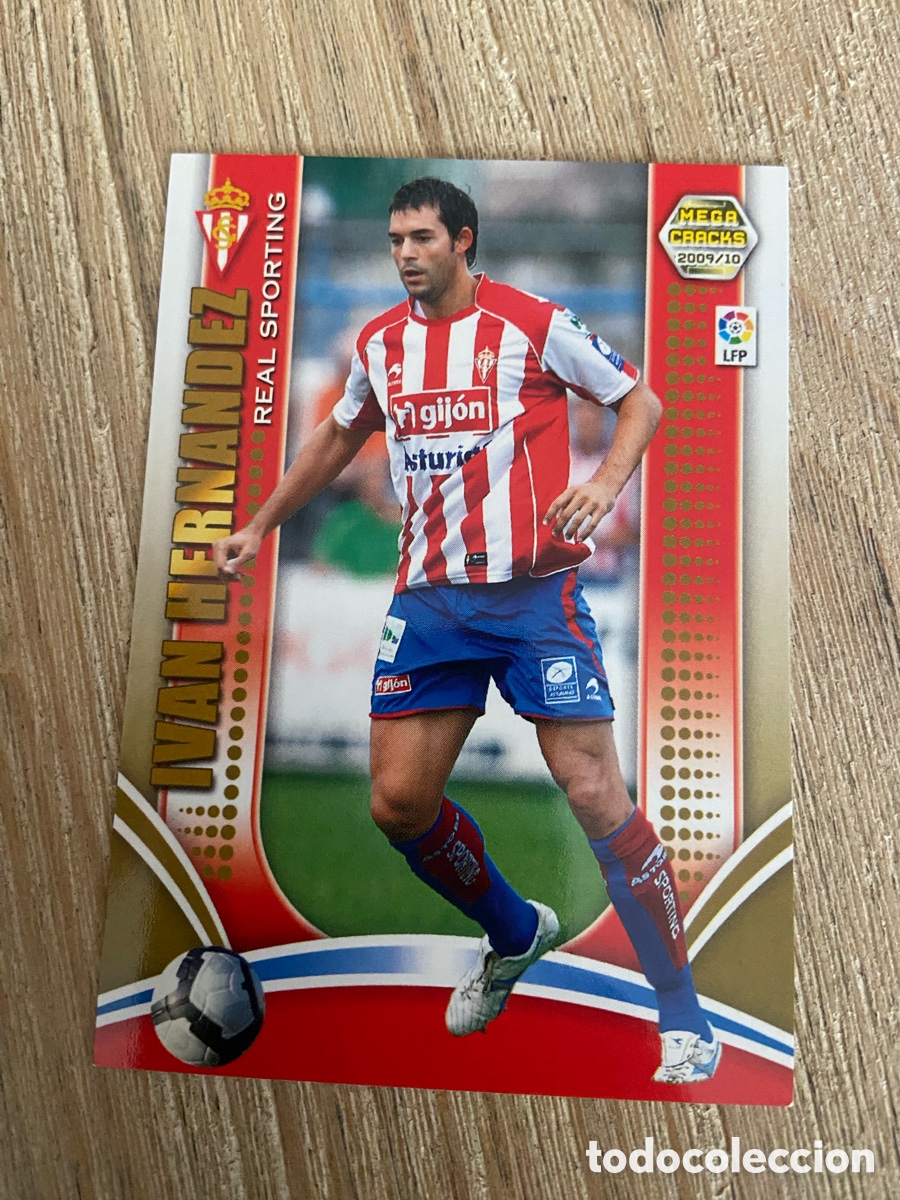 Fu&szlig;ball-Sticker: 244 Ivan Hernandez SPORTING DE GIJON MEGACRACKS 2009 2010 PANINI 09-10 09 10