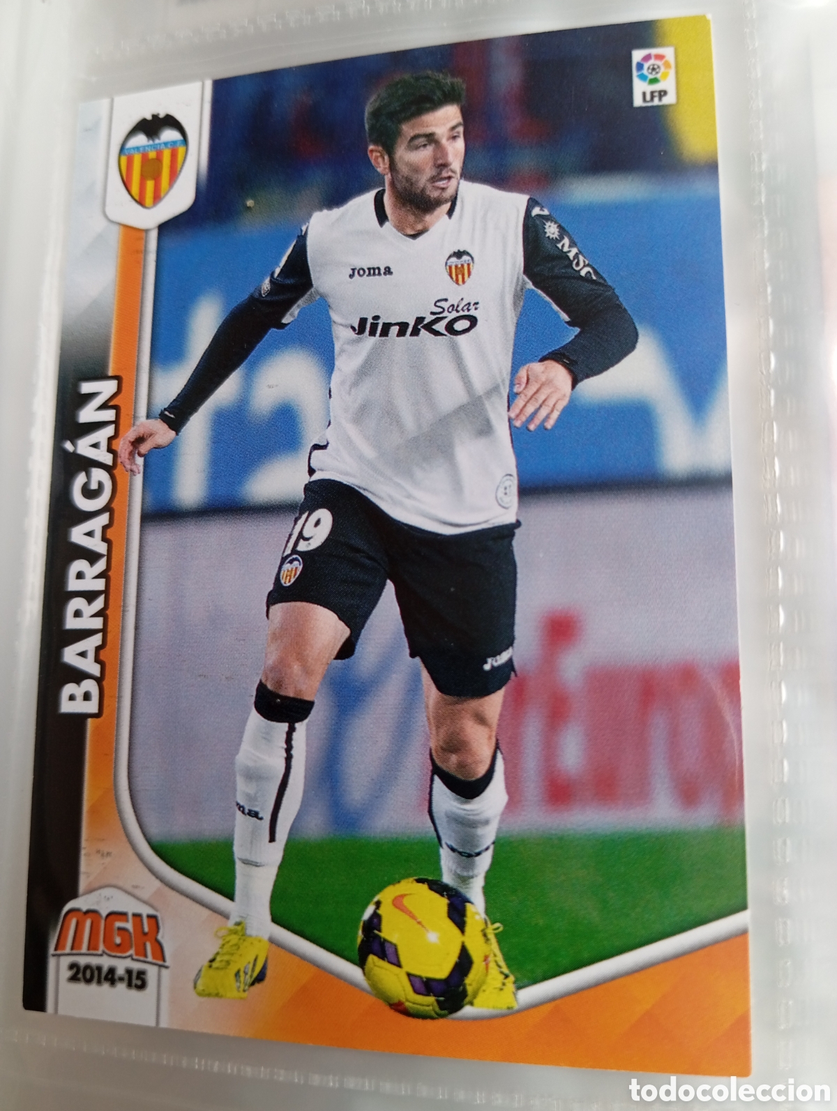 Fu&szlig;ball-Sticker: Barragan Valencia CF Ficha Cromo de futbol Megacracks 2014-2015 Liga BBVA MGK 14-15 Panini