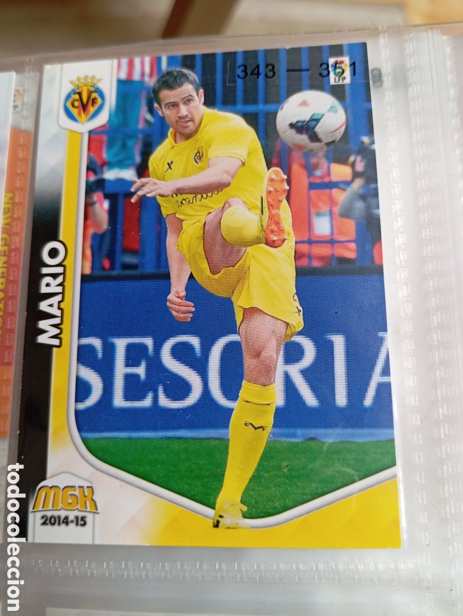 Fu&szlig;ball-Sticker: Mario Villareal CF Ficha Cromo de futbol Megacracks 2014-2015 Liga BBVA MGK 14-15 Panini
