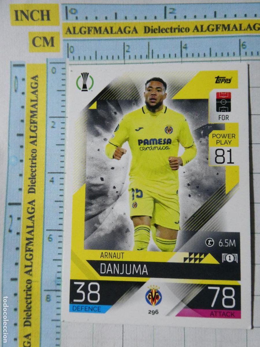 Figurine di Calcio: CROMO TRADING CARD FUTBOL TOPPS MATCH ATTAX CARD GAME 2022 2023. 296 DANJUMA VILLAREAL