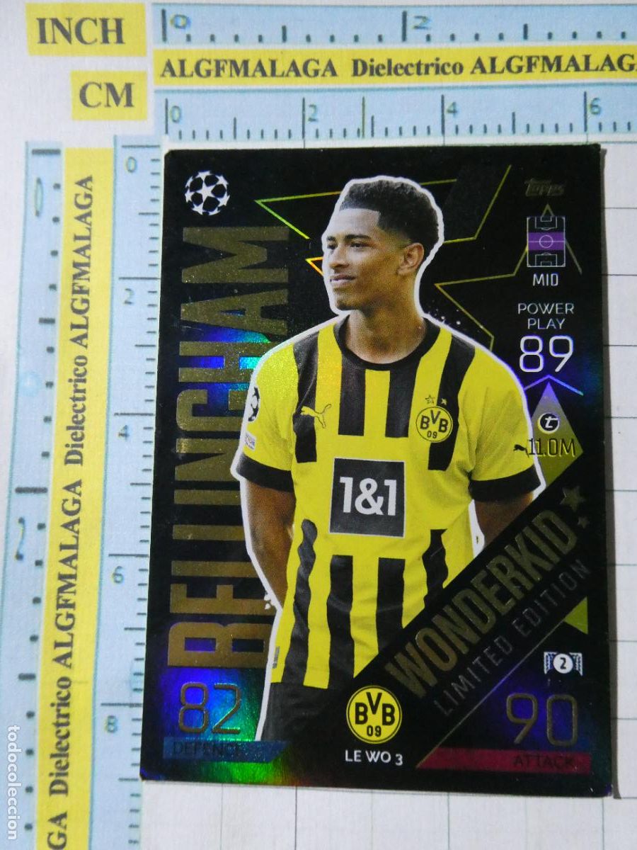 Cromos de f&uacute;tbol: CROMO TRADING CARD FUTBOL TOPPS MATCH ATTAX CARD GAME 2022 2023 EDICI&Oacute;N LIMITADA BELLINGHAM DORTMUND