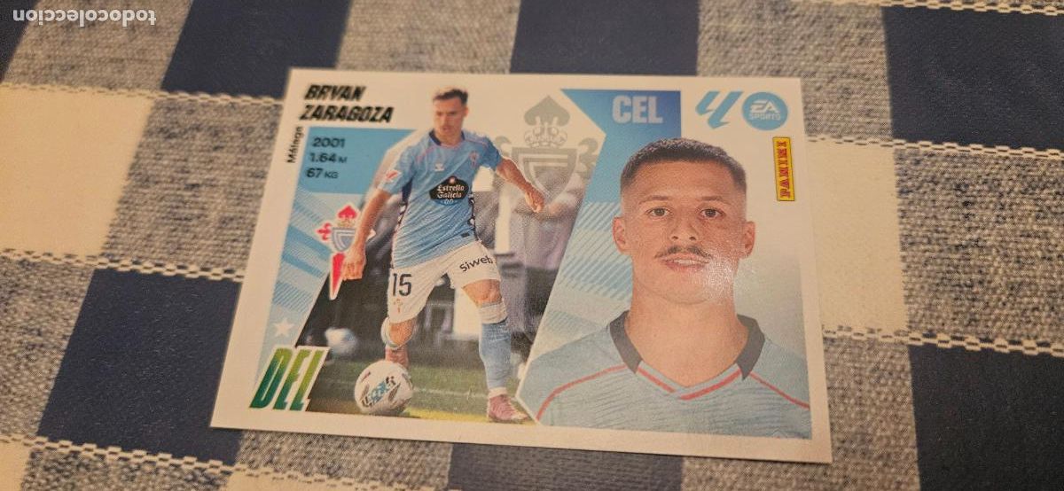 Cromos de Futebol: celta fichaje 31 bryan zaragoza este 2025 2026 25 26 sin pegar