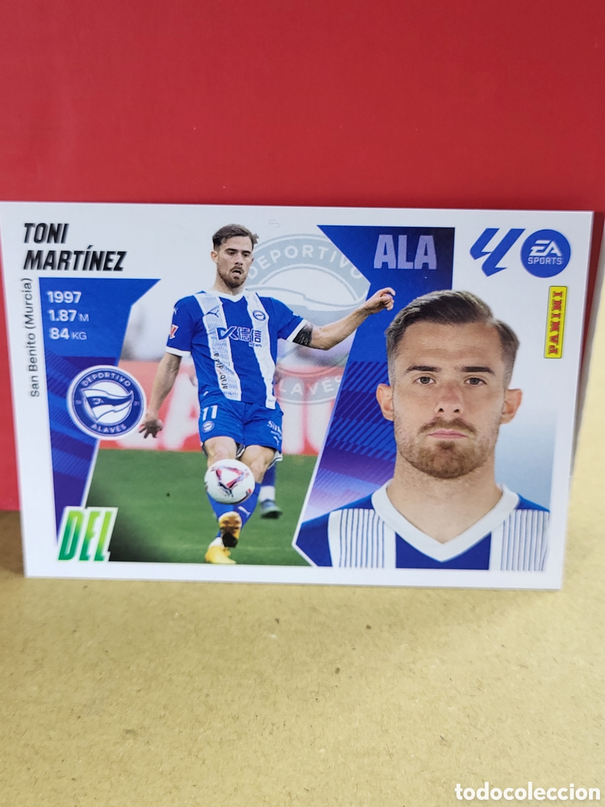 Cromos de F&uacute;tbol: TONI MARTINEZ ALAVES CROMO N&ordm; 18 LIGA ESTE 25 26 2025 2026 PANINI