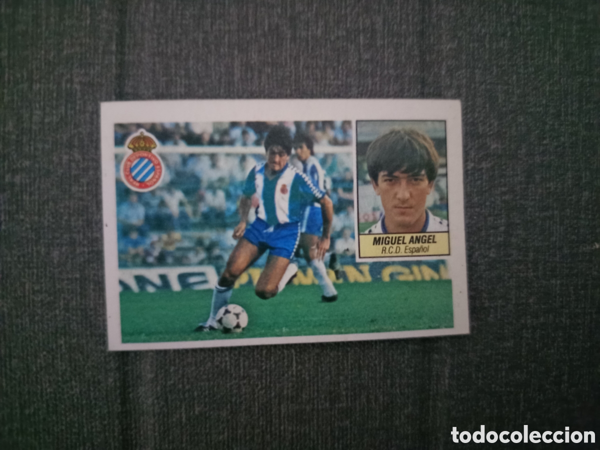 Cromos de F&uacute;tbol: ❇️ CROMO STICKER ⚽ MIGUEL &Aacute;NGEL ESPA&Ntilde;OL 1984 1985 84 85 EDICIONES ESTE DESPEGADO ❇️