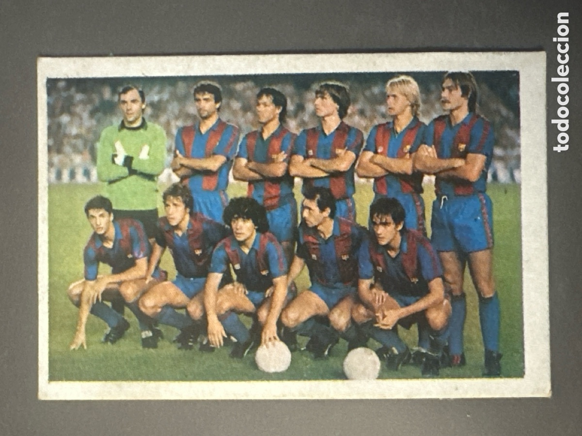 Cromos de f&uacute;tbol: CROMO LIGA CANO ALINEACI&Oacute;N BARCELONA F&Uacute;TBOL 84 CROPAN. DESPEGADO