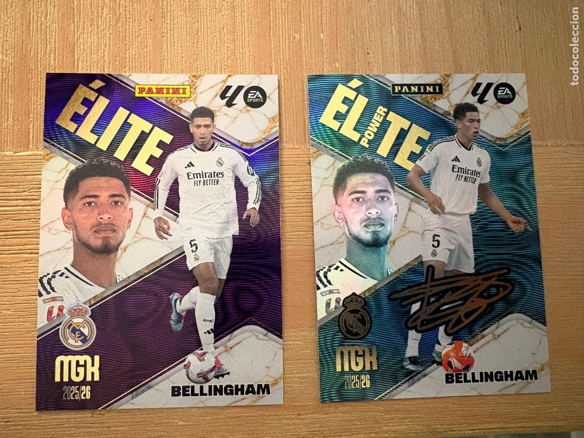 Cromos de f&uacute;tbol: 12. CROMO MEGACRACKS MGK BELLINGHAM N 1 +P1 ELITE + ELITE POWER PARALELA 2025 2026 25 26 PANINI