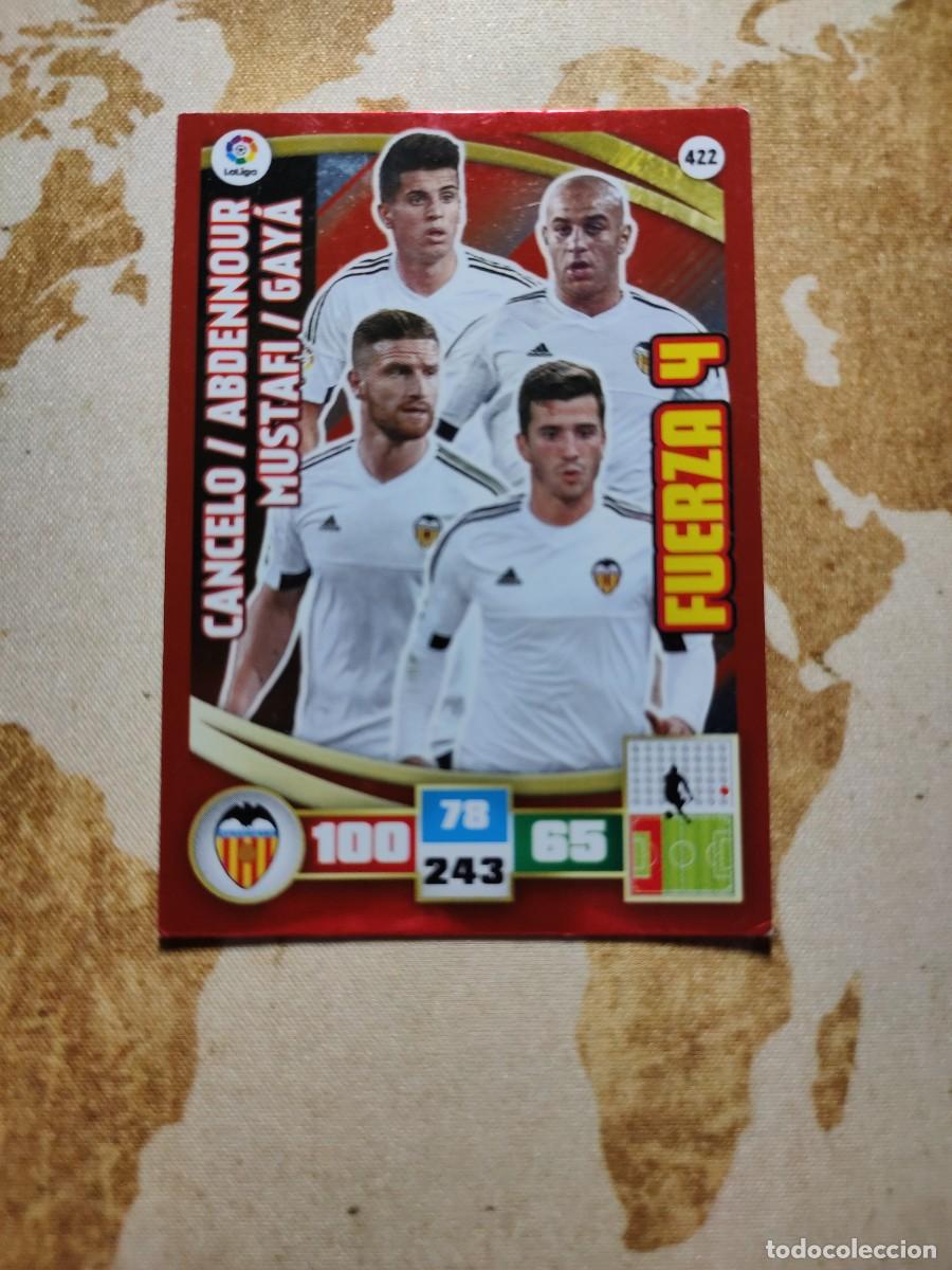 Fu&szlig;ball-Sticker: Fuerza 4 422 VALENCIA Adrenalyn 2015-16 15 16