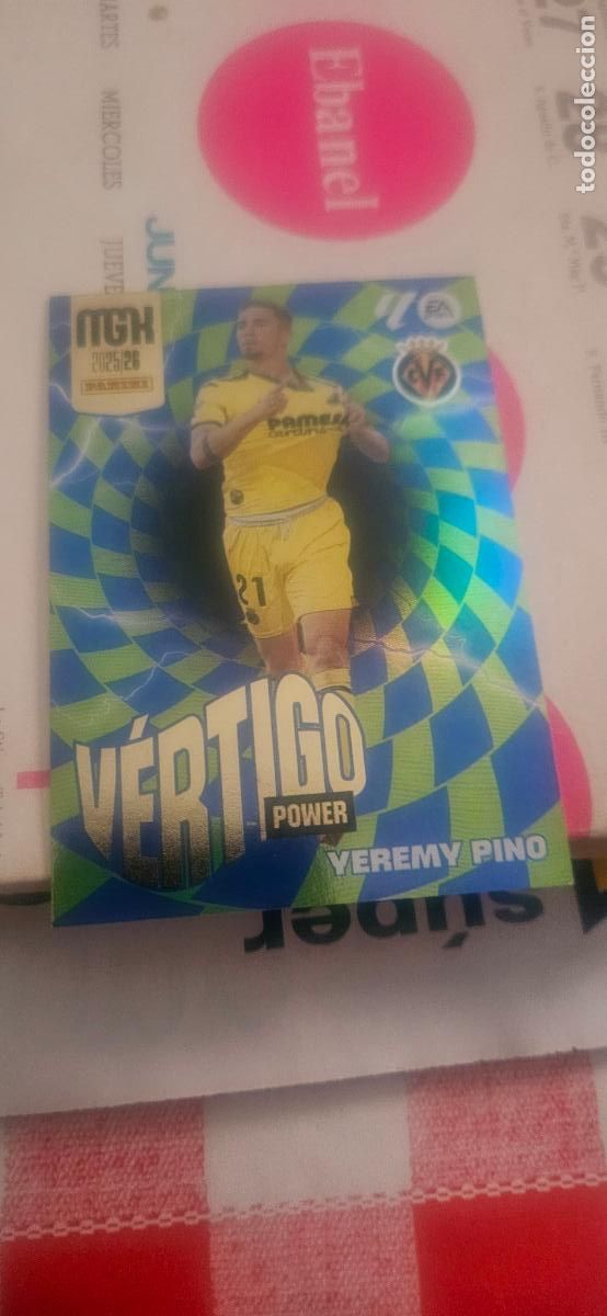 Cromos de Futebol: P387 pino villarreal vertigo megacrack 2025 2026 25 26 sin pegar trading card