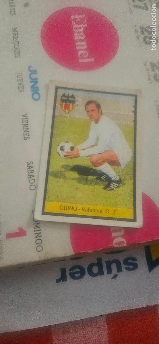 Cromos de F&uacute;tbol: quino valencia fher 1972 1973 72 73 sin pegar estado de la foto